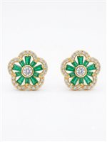 Pendientes Mujer in Plata OAO7369-VERDE
